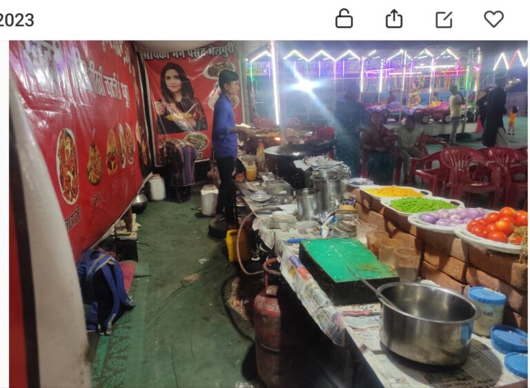 बसना -/ गैस सिलेंडर ब्लास्ट के बाद जांच कर एसडीएम ने अनुमति तो दे दी है लेकिन और एक बड़ी गलती कर रहा है मीना बाजार के संचालक ।
