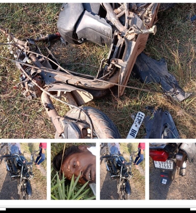 महासमुन्द : बाइक और स्कूटी के भिड़ंत में एक कि मौत स्कूटी के उड़े परखच्चे हाइवे में एक तरफ सड़क जाम करके कार्य चल रहा था नेसनल हाइवे सड़क किनारों से अवैध कब्जा हटाने नाकाम हो कई जगह हो चुके है गड्ढे ।