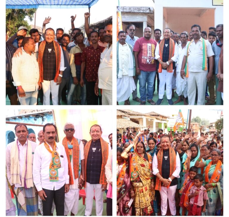 बसना विधानसभा क्षेत्र के ग्राम बरडीपा, चिखली, टोंगोपथरा,डुमरपाली, डोंगाघाट, गिरना, अमोदीडिही, सुखीपाली, पिलवापाली कौड़ियापारा कौड़िया आदि ग्रामों के भाजपा प्रत्याशी डॉ.सम्पत अग्रवाल ने किया जनसंपर्क,