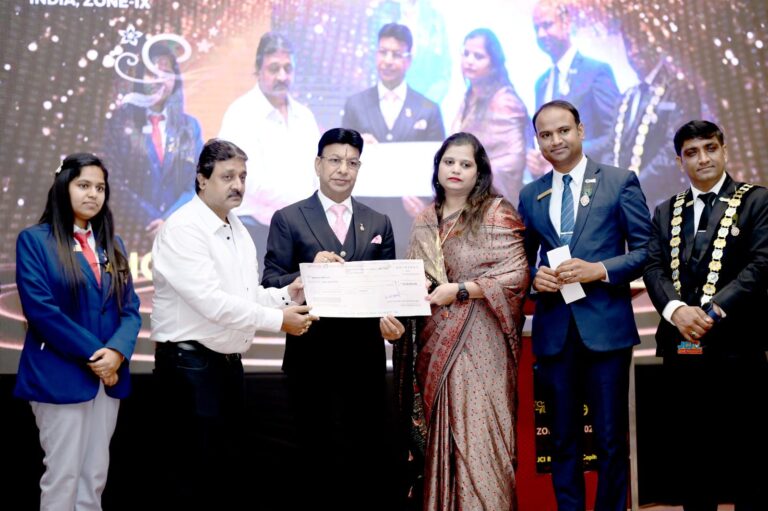 रायपुर : जेसीआई ने मेंबर के मरणोपरांत परिवार को दिए 10 लाख रुपए ।