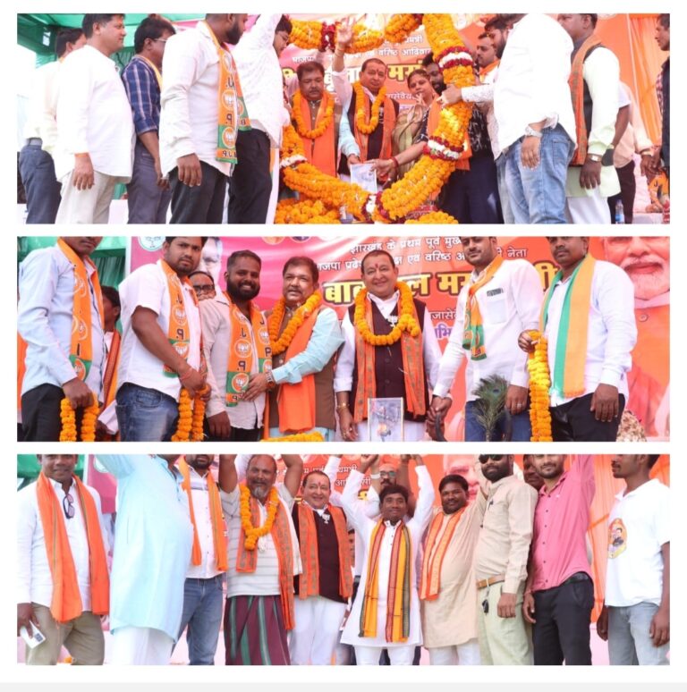 बसना : भाजपा प्रत्याशी डॉ सम्पत अग्रवाल ने अपने सम्बोधन में भाजपा के द्वारा जारी घोषणा पत्र को ग्रामीणों को अवगत कराया 