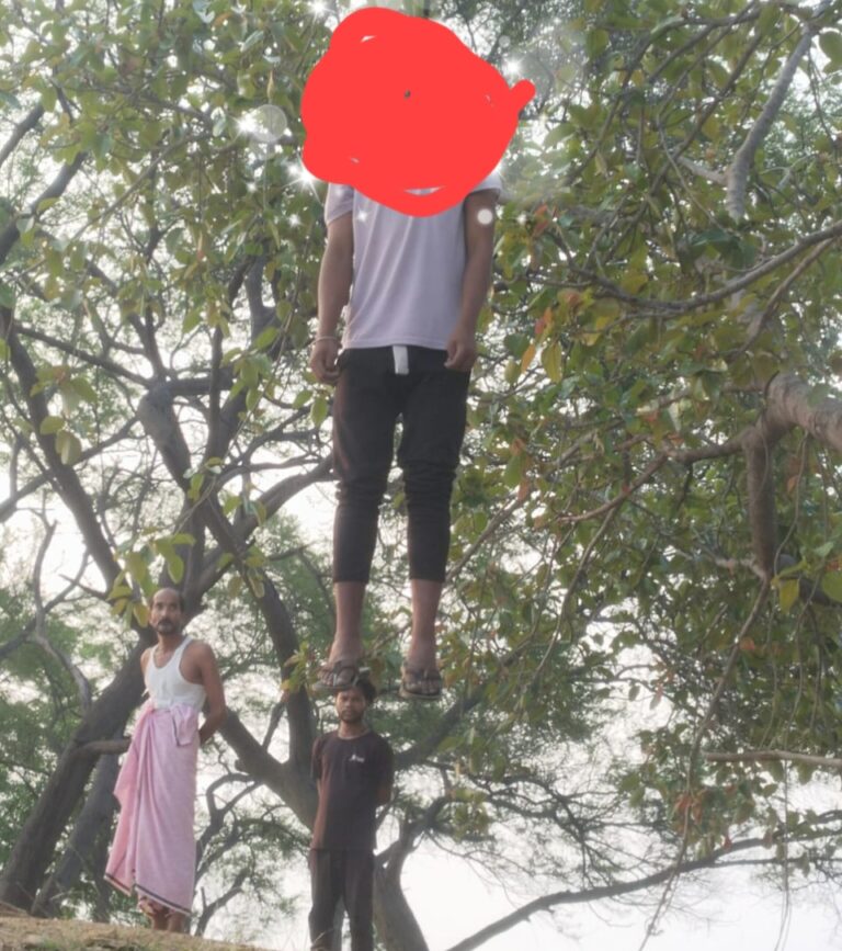 सरायपाली -:तालाब मे पेड़ पर लटकती मिली लाश पुलिस जांच मे जुटी!