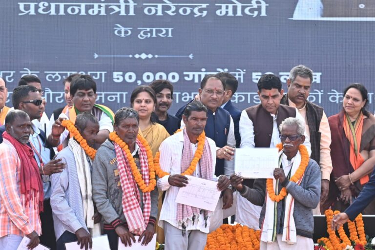 प्रधानमंत्री श्री नरेन्द्र मोदी ने स्वामित्व योजना के तहत वर्चुअली 50 हजार गांवों के 65 लाख लोगों को प्रॉपर्टी कार्ड की दी सौगात