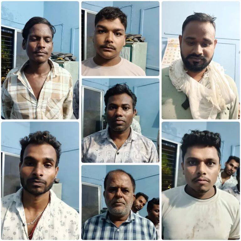 बलौदाबाजार/समाधान सेल की बड़ी कार्रवाई: जुआ खेलते 07 आरोपी रंगे हाथ गिरफ्तार, नगदी व ताश पत्ती जप्त