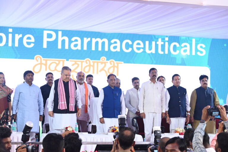 रायपुर/अंतरराष्ट्रीय मानकों पर आधारित Aspire Pharmaceuticals की फार्मा यूनिट से औद्योगिक विकास को मिलेगी नई गति : विधायक डॉ संपत अग्रवाल