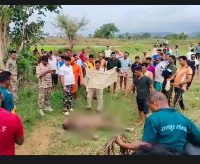 सरायपाली/ स्टॉप डैम में बहा युवक 48 घंटे बाद मिला शव / माफियाओं का सिंडिकेट सक्रिय ग्रामीण कर रहे है कार्यवाही की मांग?