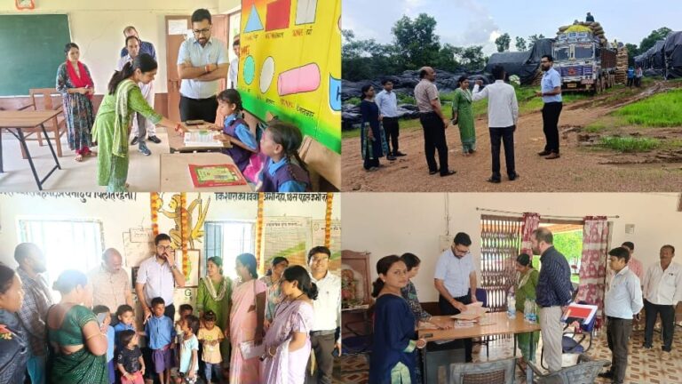 कलेक्टर विनय कुमार लंगेह ने सरायपाली के छुईपाली और सिंघोड़ा में छात्रावास, आंगनबाड़ी केन्द्र व स्वास्थ्य केन्द्र का किया औचक निरीक्षण, विभागीय गतिविधियों का लिया जायजा