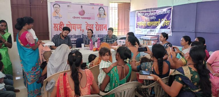 महासमुंद राष्ट्रीय पोषण माह के तहत बिरकोनी में पोषण दिवस एवं खट्टी में बाल संदर्भ शिविर आयोजित