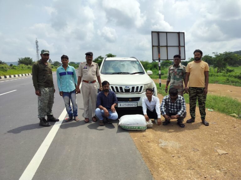 सरायपाली/ सिंघोड़ा में एंटी नारकोटिक्स टास्क फोर्स ने अंतरराज्यीय गांजा तस्करी का किया भंडाफोड़