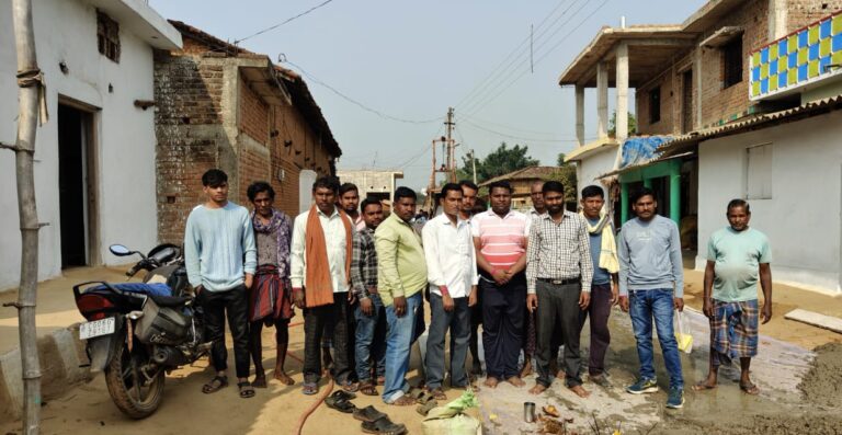 महासमुंद/पिथौरा कंचनपुर में सी सी रोड़ कार्य हुआ प्रारंभ