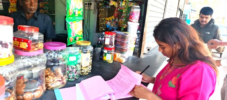 महासमुंद/राष्ट्रीय तम्बाकू नियंत्रण कार्यक्रम अंतर्गत 33 चालानी कार्रवाई