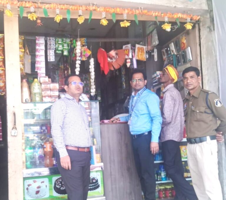 महासमुंद/राष्ट्रीय तंबाकू नियंत्रण कार्यक्रम अंतर्गत की गई 16 चालानी कार्रवाई