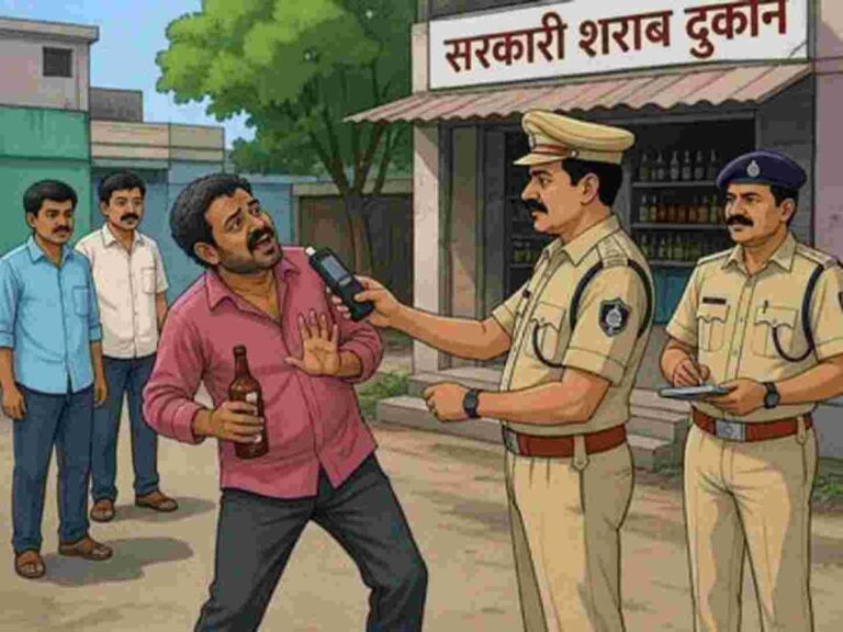 तुमगांव।शराब के नशे में सार्वजनिक स्थान पर हंगामा कर रहा व्यक्ति गिरफ्तार