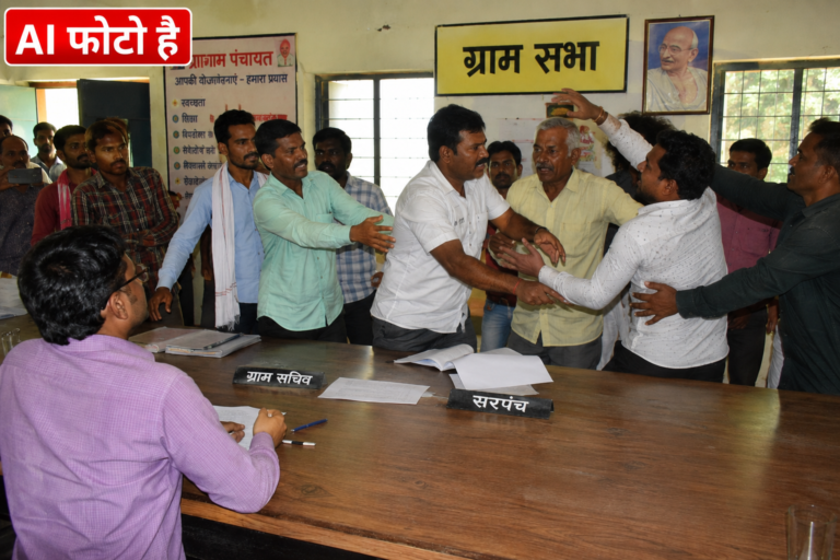ग्राम सभा में आवेदन फाड़ने को लेकर मारपीट, दो आरोपियों पर अपराध दर्ज