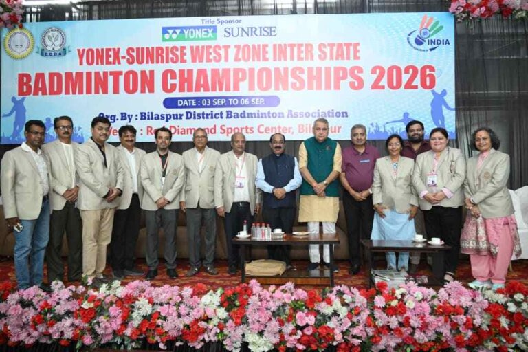 बिलासपुर में बैडमिंटन का रोमांच, विजेताओं पर बरसे पुरस्कार — उप मुख्यमंत्री अरुण साव ने बढ़ाया खिलाड़ियों का हौसला