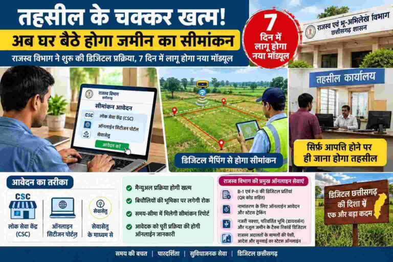 तहसील के चक्कर खत्म! अब घर बैठे होगा जमीन का सीमांकन, 7 दिन में लागू होगा नया डिजिटल सिस्टम